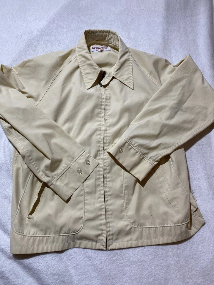 Chaqueta de Lluvia McGregor Drizzler Harrington De Colección Talla 46 EE. UU. Repelente al Agua Foto 1 de 4