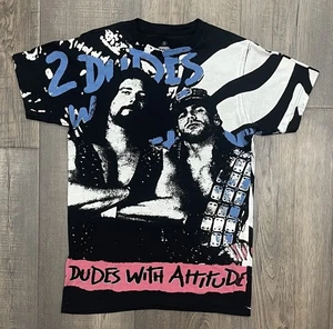 WWE WWF 2 Dudes With Attitude Diesel Shawn Michaels All Over Print Grafik Shirt - Bild 1 von 9