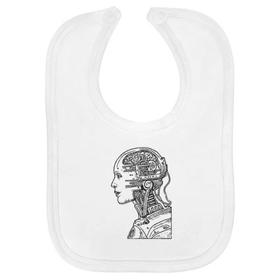 Babero de bebé de algodón suave 'Human Robot' (BI00069261) Foto 1 de 3