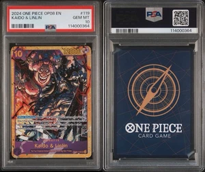 One Piece Card Kaido & Linlin SEC OP08-119 Two Legends PSA 10 - Bild 1 von 1