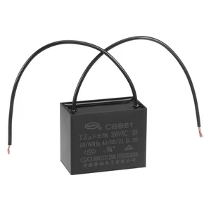 uxcell Ceiling Fan Capacitor CBB61 12uF 350V AC 2 Wires Metallized... - Picture 1 of 6