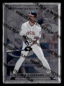 Tarjeta Garret Anderson 1996 Leaf Preferred Steel #21 California Angels - Imagen 1 de 2