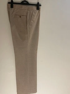 Men's M&S light beige Trousers, 34" (86cm) waist, good condition - Picture 1 of 3