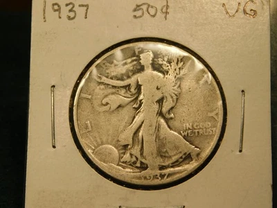 1937    Walking Liberty Half    Item # 5653 - Image 1 of 2