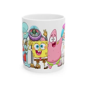 SpongeBob Schwammkopf Keramiktasse - Fun Drinkware, Cartoon Kaffeetasse, Kinder - Bild 1 von 10