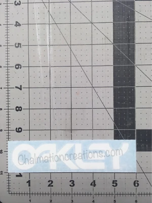 CHALMATION CREATIONS New Oakley Classic Logo Vinyl Decal Rub On Die Cut Sticker