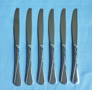 New Oneida FLIGHT Glossy Set of 6 Dinner Knives Stainless Flatware - Picture 1 of 3