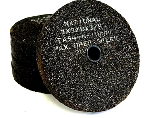 3" x 3/8 x 3/8 GRINDING WHEEL - 12095 RPM TA54-N-10BBP - NATIONAL - 5 PIECES - Picture 1 of 9