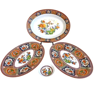 Tai-Hong Melamine Ware 3 Platter 1 Sauce No 102.8 2012 2112 Asian Floral Bird - Picture 1 of 12