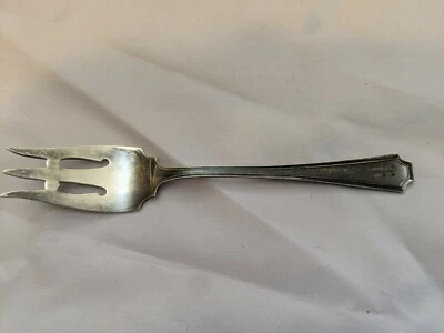 Garfo de picles estilo antigo prata esterlina Durgin Fairfax monograma 6" "R" - Imagem 1 de 4