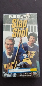 Slap Shot (VHS, 1977) New Sealed w/ Watermark Paul Newman Hockey Movie 55 - Picture 1 of 2
