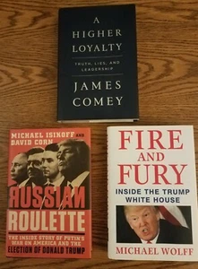 Lot of 3 Anti-Trump US Political Russian Controversy HCDJ Books 1st Editions - Imagen 1 de 12