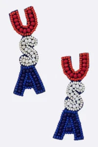 Orecchini Perline USA Iconici - Foto 1 di 3