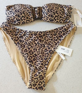 Tigerlily Jemila Bikini XS Top Large Brief AU10 RRP $180 - Picture 1 of 5