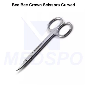 Dental Bee Bee Crown Scissors Curved Wire Cutting Surgical Orthodontic Shears - Picture 1 of 4