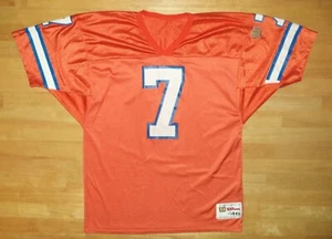 John Elway Denver Broncos Wilson Orange Jersey Adult Large 46 Vintage 1990s 90s - Picture 1 of 5