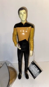 Star Trek Next Generation Vinyl Doll Figure- Data, Vintage Collector Item - Picture 1 of 3