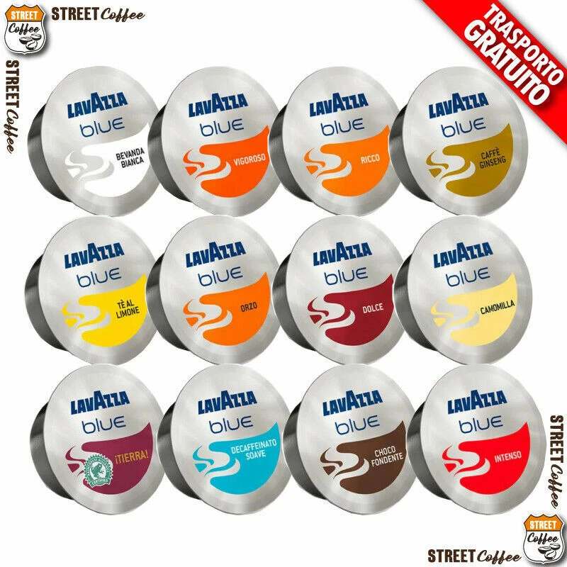 300 CAPSULE CAFFE' LAVAZZA BLUE BLU DOLCE RICCO INTENSO DEK TE' A SCELTA CIALDE - Imagen 1 de 1