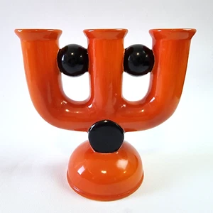 GOLDSCHEIDER? Art Deco 1930 Candlestick Candleholder Candelabra Austria Germany - Picture 1 of 24