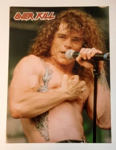 OVERKILL ~ Vocalist Bobby Blitz Ellsworth THRASH metal ~ Magazine Page PINUP - Picture 1 of 1