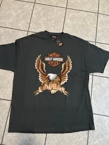 Harley Davidson T Shirt Mens 2XL Gray Los Angeles California Bikers Rule NEW - Picture 1 of 9