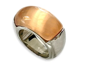 TAMARIS Ring CANDY A0011030 Edelstahl Katzenauge apricot - Bild 1 von 4