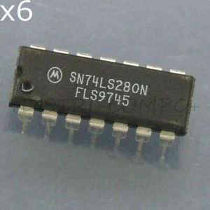 74LS280 - SN74LS280N Controleur de parite 9 bit DIP-14 Motorola (lot de 6) - Foto 1 di 1