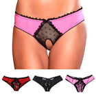 Women Sexy Crotchless Briefs Panties Open Crotch Underwear Lingerie Knickers
