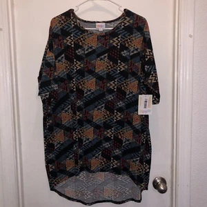 Nuovo top a tunica LuLaRoe Irma da donna taglia M multicolore stampa geometrica nuovo con etichette nuovo - Foto 1 di 6