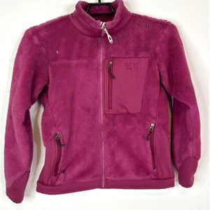 Mountain Hardwear Jacket Women's Large Fleece Full Zip Polartec Pockets Pink - Picture 1 of 16