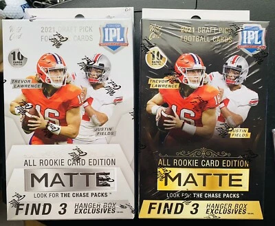 2021 Wild Card Matte Draft pick Rookies Hangers of 1 White& 1 Black Sealed Boxes - Image 1 of 2