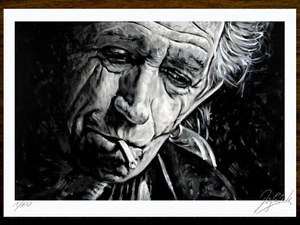 Kunst Druck Grafik MUSIKLEGENDEN MUSIC LEGENDS Bild handsigniert, limitiert - Picture 1 of 2
