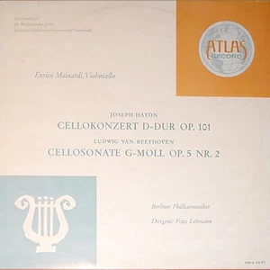 HAYDN - BEETHOVEN - MAINARDI / CELLO CONCERTOS - RARE GERMAN ATLAS LP - Imagen 1 de 1