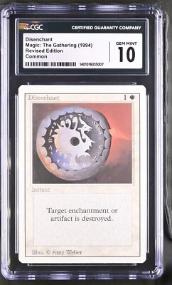 CGC 10 Gem Mint - Disenchant - Revised 3rd - Vintage Magic The Gathering - Image 1 of 2