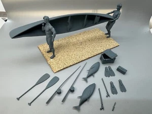 Angelfiguren mit Kajak Resin Figuren im Maßstab 1:24 unbemalt Bausatz - Bild 1 von 9