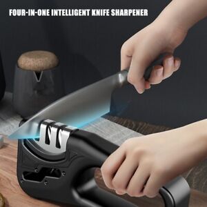4in1 Knife Sharpener 4 Stage Scissors Diamond Knives Kitchen Tool Sharp Home PRO