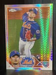 Refractor de prisma Kodai Senga cromado Topps RC #217 New York Mets 2023 - Imagen 1 de 2