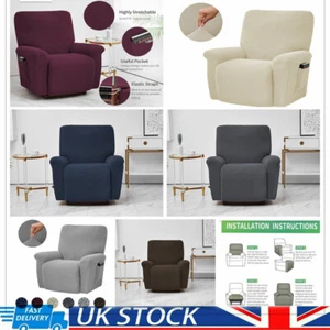 Stretch Recliner Chair Slipcover Sofa Chair Jacquard Cover Soft Furniture Cover - Picture 1 of 66