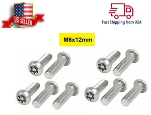 10x Stainless Security Anti-Theft Dome Head Torx Screws Bolts dome head M6x12mm - Picture 1 of 3