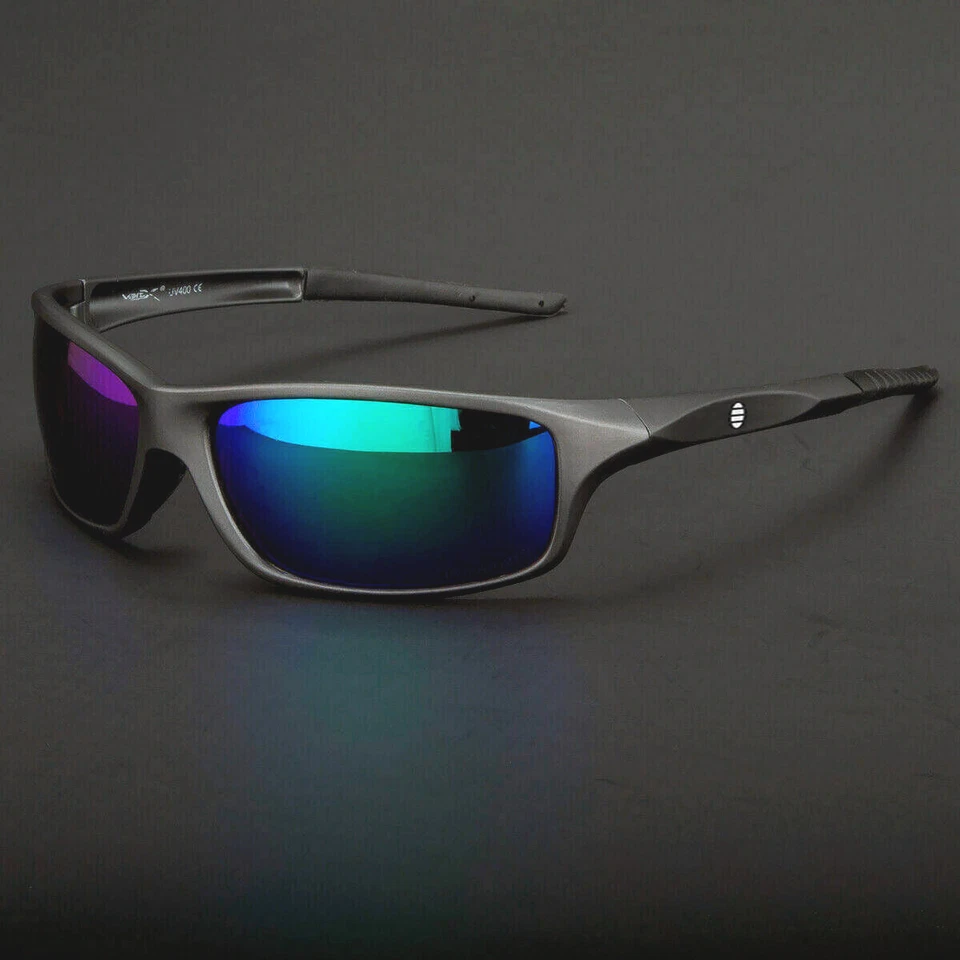 NEW Polarized Men Sport Sunglasses Driving Pilot Fishing Eyewear Wrap Glasses US - Image 1 of 4