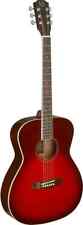 Transparent redburst acoustic auditorium guitar with solid spruce top, Bessie... for sale