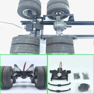Rear Axle Suspension Lift Kit for 1/14 RC Truck 6X2 Tamiya Scania 770S MAN Volvo - Picture 1 of 7
