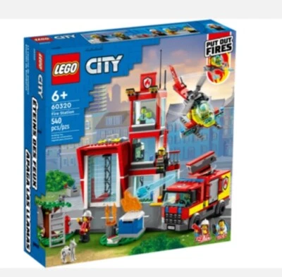 Lego City 60320 Fire Station - Brand New (retired) box creased - image 1 of 4