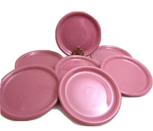 Juego de 7 platos de ensalada Mikasa Moderna rosa polvorienta Larry Laslo Japón 7,75" - Imagen 1 de 5