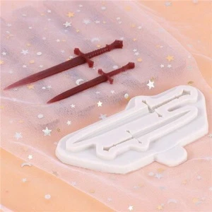 Molde de pastel Molde para hornear Fondant Silicona Espadas Escudo Cinturón Chocolate Sugarcraft - Imagen 1 de 22