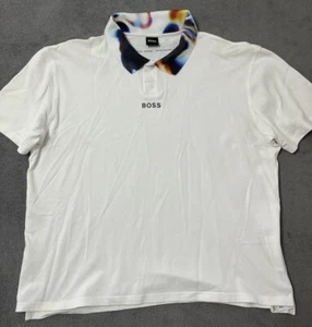 Polo Hugo Boss Blanco Diseño Digital Maxim Zhestkov Talla XL - Imagen 1 de 10