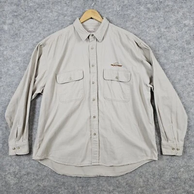 Camisa Team Realtree Para Hombre Caqui Resistente Talla 2XL Bordada 100% Algodón Foto 1 de 4