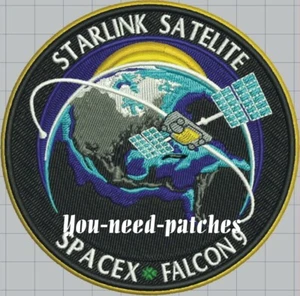 NASA Starlink Satelite Space FALCON 9 Launch 12000 Satellite Mission F9 Patch - Bild 1 von 1