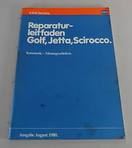 Manual de Taller VW Golf I / Jetta / Scirocco Karosserie-Montage Stand 08/1980 - Imagen 1 de 2