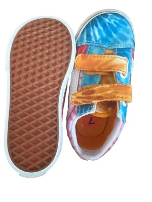 Estampado de tinte con correas Vans para niños pequeños talla 7 Foto 1 de 3